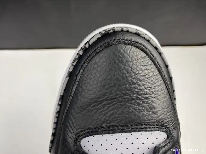 Kicked Out Shoe Store Jordan Black 3 Purple Retro Air 050 Court CT8532 0521